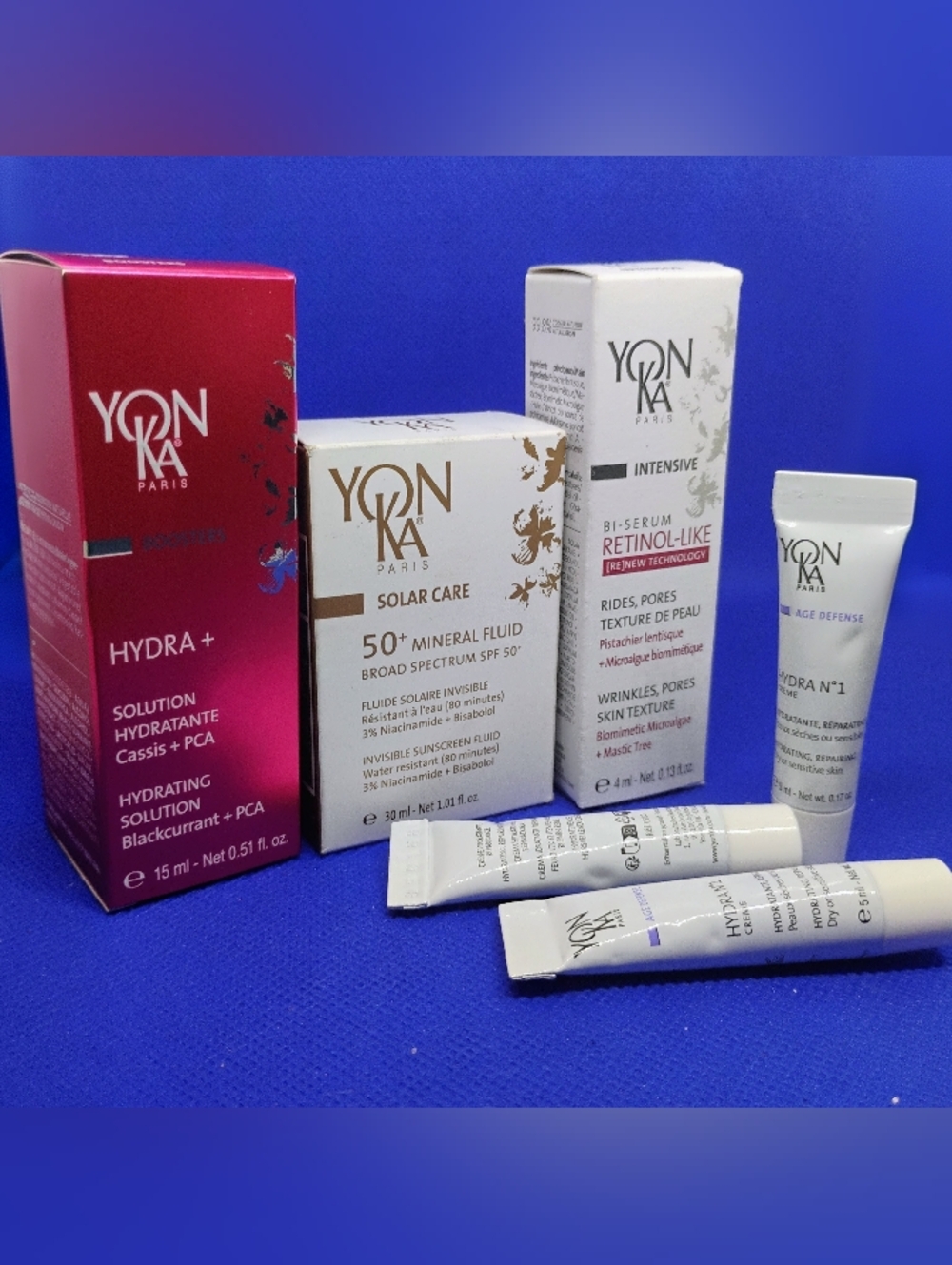 Yon-Ka Paris Luxury Skincare Bundle, Hydra No.1, Booster, Mineral Oil & More